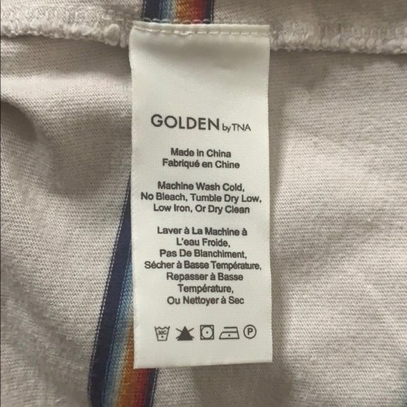 NWOT Golden by TNA striped tshirt short sleeves - Picture 4 of 4